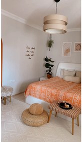 Stewehome Μοντέρνο χαλί σαλονιού από πολυεστερικό ύφασμα με πλεκτή υφή 80x50x6 cm