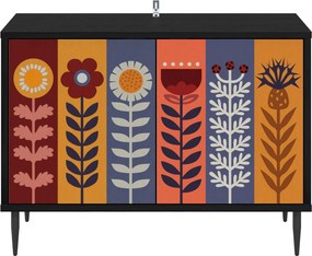 vidaXL Ντουλάπι TV ESSEN 69 x 33 x 50,5 εκ. Μαύρη Δρυς