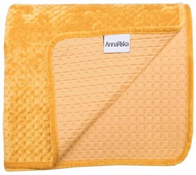 Κουβερτώριο Velvet Ημίδιπλο 160x220 Verona Mustard Anna Riska