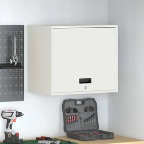 vidaXL Ντουλάπι τοίχου για γκαράζ Λευκό 60 x 40 x 53 εκ