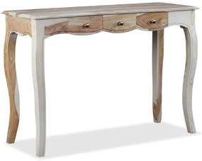 vidaXL Κονσόλα Τραπέζι με 3 Συρτάρια 110x40x76 εκ. Μασίφ Ξύλο Ακακίας