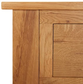 vidaXL Τραπέζι Κονσόλα 110 x 40 x 75 εκ. από Μασίφ Ξύλο Δρυς