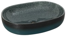 vidaXL Νιπτήρας Οβάλ Τιρκουάζ 59 x 40 x 14 εκ. Κεραμικός