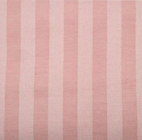 Σετ Σεντόνια Ημίδιπλα Με Λάστιχο 120x200+25 Polycotton Σατέν ριγέ 850 Ροζ