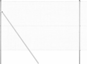 vidaXL Στύλος Περιφράξεων Ασημί 10 x 1,5 μ (16 x 16 mm δίχτυ) Ατσάλι