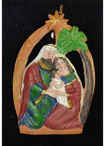 Magic Christmas Στολίδι Κρεμαστό Φάτνη 9.5x11.5cm 600-40615