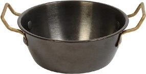 ANTIQUE STONEWASH BLACK ΜΠΩΛ ΣΕΡΒΙΡΙΣΜΑΤΟΣ ΣΤΡΟΓΓ. ΜΕ 2 ΛΑΒΕΣ SS18/10 350ML D: 13 H: 4CM