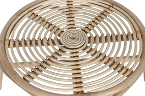 Βοηθητικό Τραπεζάκι Home ESPRIT Φυσικό 65 x 65 x 36 cm