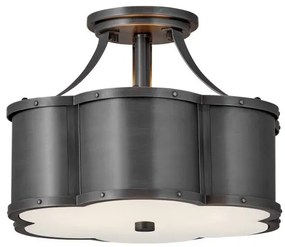 Πλαφονιέρα Φωτιστικό Οροφής 2xE27 Chance Quintiesse Elstead Lighting-QN-CHANCE-SF-S-BLB-Μαύρο QN-CHANCE-SF-S-BLB