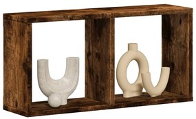 vidaXL Ντουλάπι Τοίχου Καπνιστή Δρυς 60x16x30 εκ. Επεξεργασμένο Ξύλο
