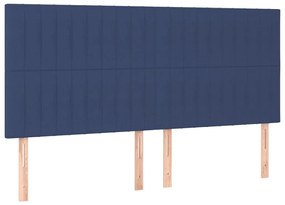 ΚΡΕΒΑΤΙ BOXSPRING ΜΕ ΣΤΡΩΜΑ ΜΠΛΕ 160X200 ΕΚ. ΥΦΑΣΜΑΤΙΝΟ 3128699