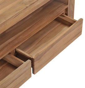 Έπιπλο Τηλεόρασης 120 x 30 x 40 εκ. από Μασίφ Ξύλο Teak - Καφέ