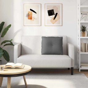 vidaXL Μαξιλάρι Πλάτης Σκούρο Γκρι 60 x 19 x 50 εκ ύφασμα