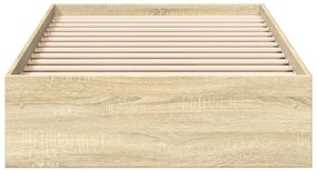 vidaXL Πλαίσιο Κρεβατιού με Συρτάρια Sonoma Δρυς 90x190εκ. Επεξ. Ξύλο