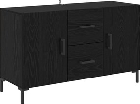 vidaXL Πλαϊνό γραφείο Μαύρη Οξυά 100 x 36 x 60 εκ. Επεξεργασμένο Ξύλο
