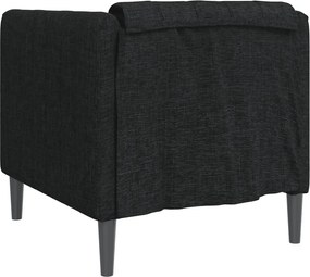 vidaXL Πολυθρόνα Σαλονιού Μαύρη Υφασμάτινη