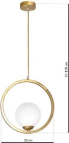 Κρεμαστό Φωτιστικό Vienna Μπρονζέ