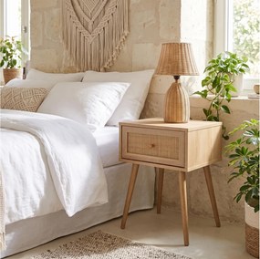 Κομοδίνο Home Deco Factory - 39x39x55.4cm - Καφέ