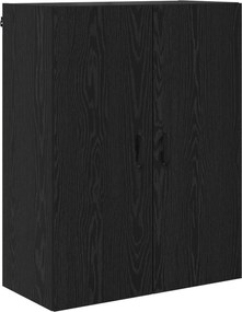 vidaXL Highboard Μαύρη Οξυά 69,5 x 34 x 180 εκ. Επεξεργασμένο ξύλο