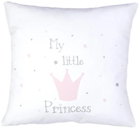 Διακοσμητική Μαξιλαροθήκη Printed My Little Princess Λευκό 45x45 - Borea Home