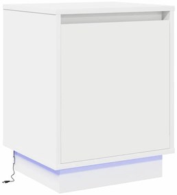 vidaXL Κομοδίνο με Λευκό 39 x 34.5 x 50 εκ. Επεξεργασμένο ξύλο