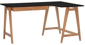 Γραφείο Luka Δεξιά Γωνία LUKAROFOAKBLACK 135x50x75cm Oak-Black