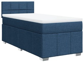 ΚΡΕΒΑΤΙ BOXSPRING ΜΕ ΣΤΡΩΜΑ ΜΠΛΕ 90X190 ΕΚ.ΥΦΑΣΜΑΤΙΝΟ 3289229