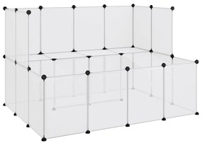 vidaXL Κλουβί Μικρών Ζώων Διαφανές 143x107x93 εκ Πολυπροπυλένιο&amp;Ατσάλι
