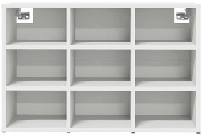 vidaXL Παπουτσοθήκη Λευκό 77.5 x 30 x 51 εκ. Επεξεργασμένο ξύλο