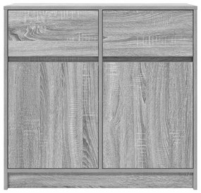 Συρταριέρα με Συρτάρια Γκρι Sonoma 80x34x76 εκ. από Επεξ. Ξύλο - Γκρι