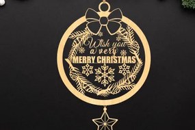 Σετ των 3 Intra απο ξύλο plywood 3mm-4mm πάχος Χριστουγεννιάτικα στολίδια λέιζερ χαριτωμένα Δίασταση 8x8 cm INTRAFABR-78220403