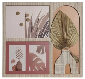 Κορνίζα DKD Home Decor 43 x 1,2 x 40 cm Φυσικό Πολύχρωμο Ξύλο MDF Boho