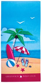 Πετσέτα Θαλάσσης Βαμβακερή 70x140εκ. Beach Towel 3719 Greenwich Polo Club Junior