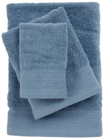 Σετ Πετσέτες 3τμχ Βαμβακερές Best 0837 Blue Das Home