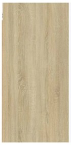 vidaXL Έπιπλα Τηλεόρασης 2 τεμ. Λευκά &amp; Δρυς 30,5x30x60εκ. Επεξ. Ξύλο