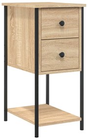 vidaXL Κομοδίνα 2 Τεμ. Sonoma Δρυς 32x42x70 εκ. από Επεξεργασμένο Ξύλο