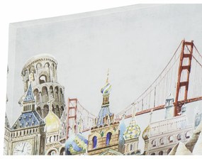 Καμβάς DKD Home Decor Καμβάς Ξύλο MDF 90 x 2 x 30 cm