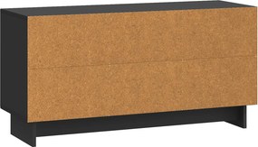 vidaXL Ντουλάπι TV 99 x 34,5 x 50 εκ. Μαύρο Επεξεργασμένο Ξύλο