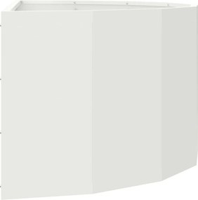 vidaXL Γλάστρα Λευκό 90 x 45 x 35 cm Ατσάλι