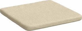 vidaXL Μαξιλάρια καθισμάτων 4 pcs Κρεμ 40 x 40 x 3 cm ύφασμα