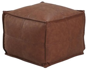 Πουφ ArteLibre ASIM Camel Δέρμα 45x45x33cm-14870101