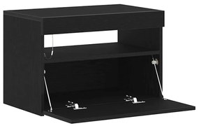 vidaXL Ντουλάπι TV 2 pcs Μαύρο 60 x 35 x 40 εκ. Επεξεργασμένο ξύλο