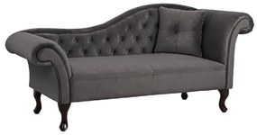 ΑΝΑΚΛΙΝΔΡΟ T.CHESTERFIELD ΓΚΡΙ ΒΕΛΟΥΔΟ NIOVI HM3008.10 ΔΕΞΙ ΜΠΡΑΤΣΟ 189x61x84Yεκ.