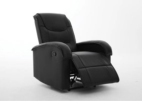 Πολυθρόνα Ανακλινόμενη ArteLibre CELAENO Μαύρο PU 80x96x97cm