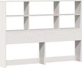 vidaXL Κρεβάτι Βιβλιοθήκη Χωρίς Στρώμα 120x200 εκ Μασίφ Ξύλο Πεύκο
