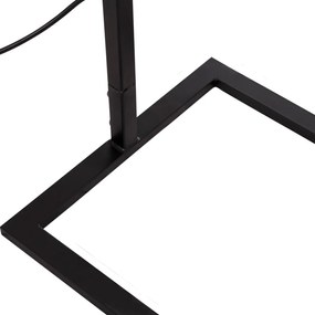 Φωτιστικό Δαπέδου BRANS C7532.11 Μέταλλο Μαύρο - PVC Καπέλο Λευκό 25x33x170Υ εκ. 25x33x170 εκ.