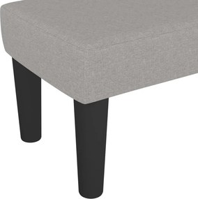 vidaXL Πάγκος Ανοιχτό Γκρι 100x30x30 εκ. Υφασμάτινος