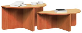 vidaXL Τραπεζάκι σαλονιού 2 pcs Καφέ κεριού 79 x 39.5 x 40 εκ