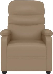 vidaXL Πολυθρόνα Ανακλινόμενη Καπουτσίνο από Συνθετικό Δέρμα