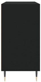 Ραφιέρα Μαύρη 103,5 x 35 x 70 εκ. από Επεξεργασμένο Ξύλο - Μαύρο